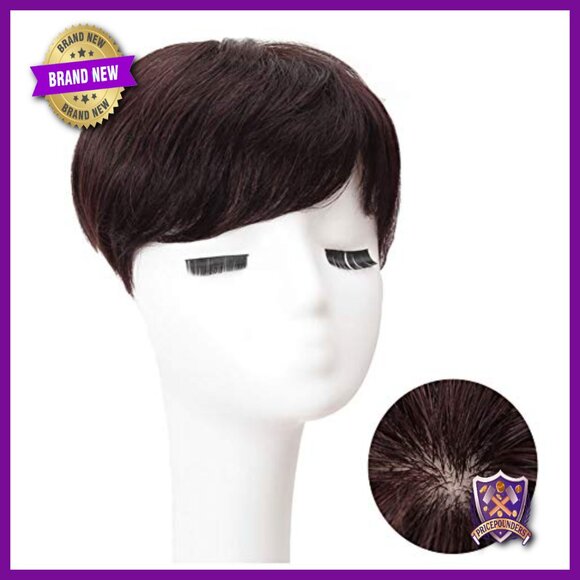 Human Hair Clip-In Wiglet 8x12cm Silk Base for Thinning Hair main image 6